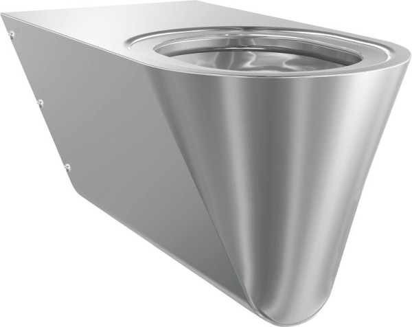 KWC T-WC, Campus, Edelstahl, wandhängend, 360x351x700 mm, barrierefrei, ohne Sitz, 2000100147