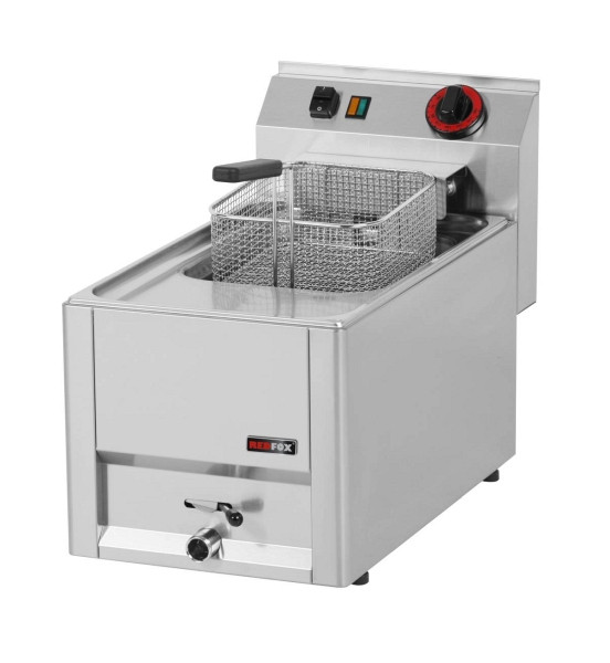 A&S Gastro Elektro Fritteuse 8 Liter, Leistung 6 kW, FE-30ELT