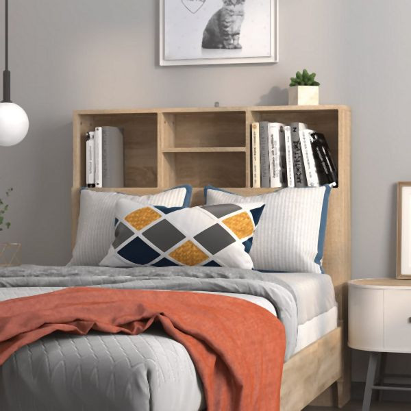 vidaXL Bett-Kopfteil mit Ablagen Sonoma-Eiche 100x19x103,5 cm, 811847
