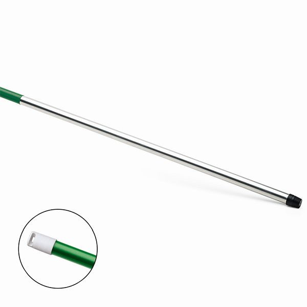 Nölle HACCP Aluminium-Stiel grün 140 cm, Gewinde, VE: 10 Stück, 18452144