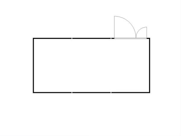 FLADAFI Materialcontainer-Kombination, IC Pro 1360, isoliert, Holzfußboden, Doppelflügeltür (asymmetrisch) auf der 6 m Seite, F2223300204