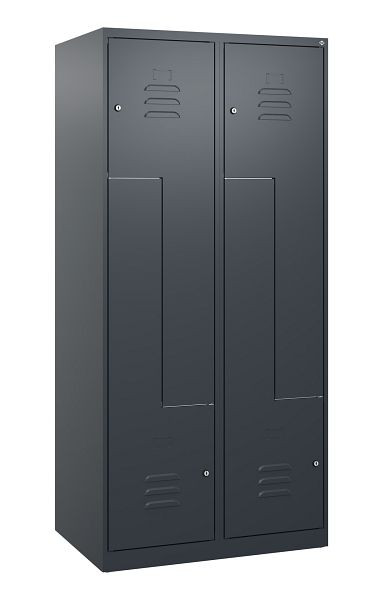 C+P Z-Spind Classic PLUS, 4 Abteile, 1700x800x500mm, 7016/7016, Zylinderschlösser, 0800037-224 S10012