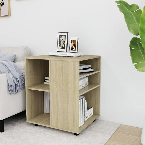 vidaXL Rollschrank Sonoma-Eiche 60x53x72 cm Holzwerkstoff, 808461