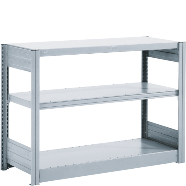 BITO Bereitstellregal gerade 749x1058x424 Grundfeld verzinkt/lose FP, 29805