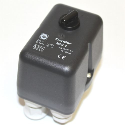 AEROTEC Druckschalter MDR2 - 230 V - 10 bar - 16-20 A - 3/8 Zoll IG - 3 Abg. 1/4 Zoll IG, 25590015