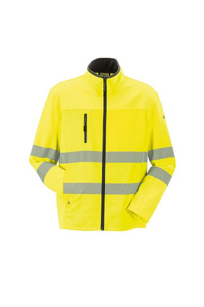 Planam Norit Warnschutz Herren Pure Softshelljacke gelb 62, 5911062