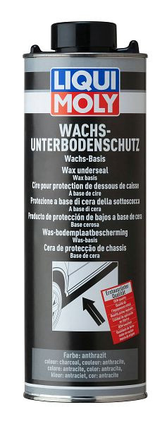LIQUI MOLY Wachsunterbodenschutz anthrazit/schwarz, Dose Blech, VE: 1 Liter, 6102