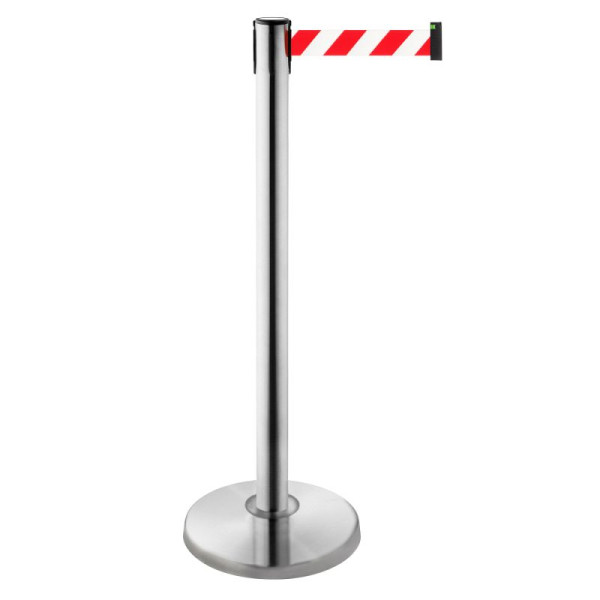 Stein HGS Personenleitsystem 'P-Line ALA-100' aus Edelstahl, rot/weiß, 4 m, 65854.0004