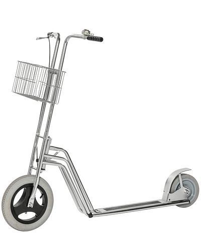 Kongamek Betriebsroller KM Scooter2, 2 Räder Luft, mit Korb, Klingel und Trommelbremse, 255374