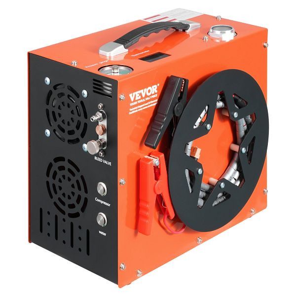 VEVOR PCP-Luftkompressor, 4500 PSI/30 MPa tragbarer PCP-Kompressor – Eingebautes Wasser- und Lüfterkühlsystem, Auto-Stopp, QQGYCQJ350WFB61NXV2