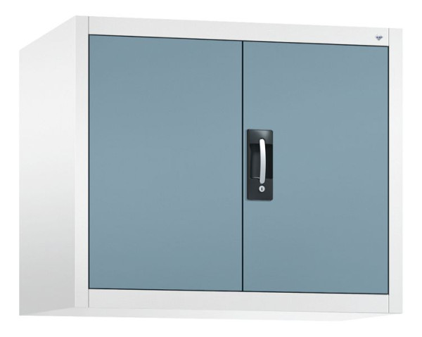 C+P Flügeltürenschrank Acurado-900, H790xB930xT500 mm, Weiß/Horizontblau, 9285-009 S10140