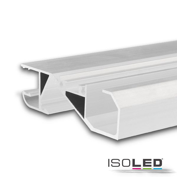 ISOLED LED Sockelleistenprofil HIDE BOTTOM weiß RAL 9003, 114812