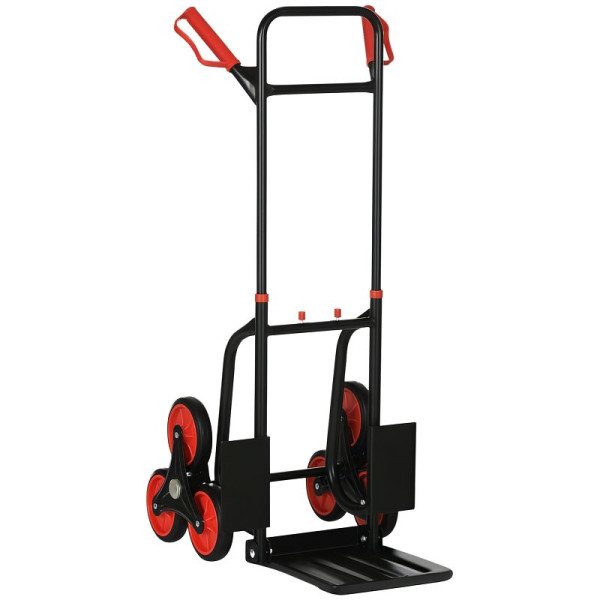DURHAND Treppensteiger 120 kg Sackkarre Transportkarre Griff höhenverstellbar Klappbar Stahl, B71-029