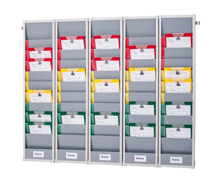 Eichner Einstecktafel Nach Kanban Prinzip Hellgrau 5er Board