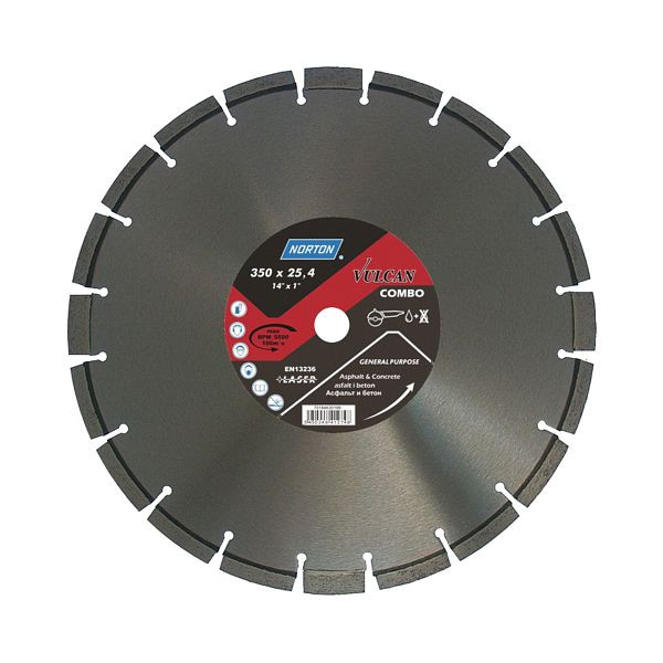 Norton VULCAN COMBO Diamantscheiben Norton Vulcan-VULCAN COMBO-3x2-1x2.5, 70184630198