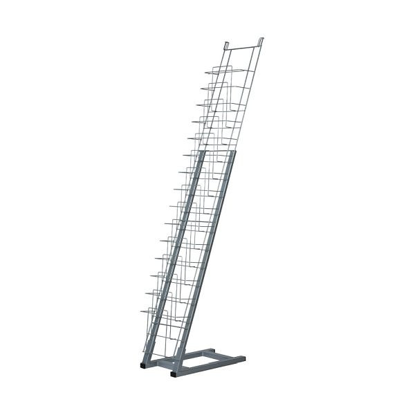VKF Renzel Bodenprospekthalter / Drahtprospektständer „Amron”, silber, 57.0056.2