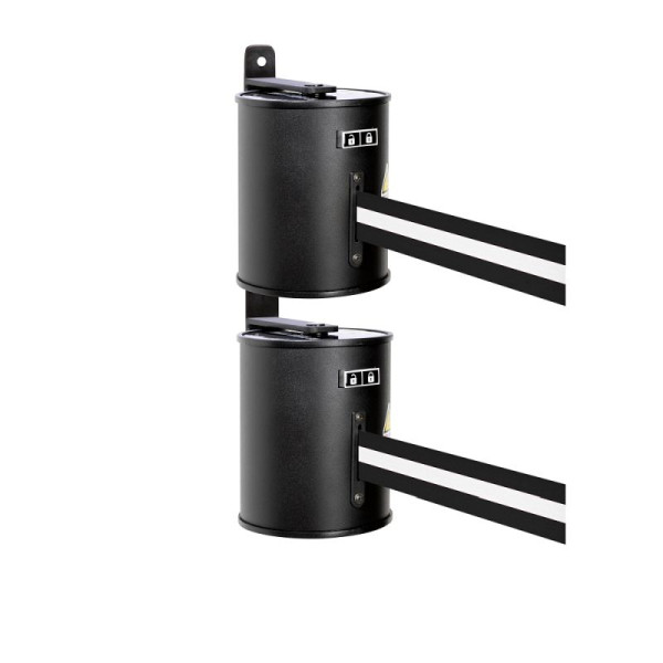 Stein HGS Wandgurtkassette -P-Line Double-, schwarz/weiß/schwarz waagerecht (gestreift), 34247-04