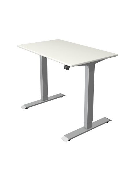Kerkmann Kompakttisch B 1000 x T 600 mm, elektrisch höhenverstellbar von 740-1230 mm, Weiß, 10226010