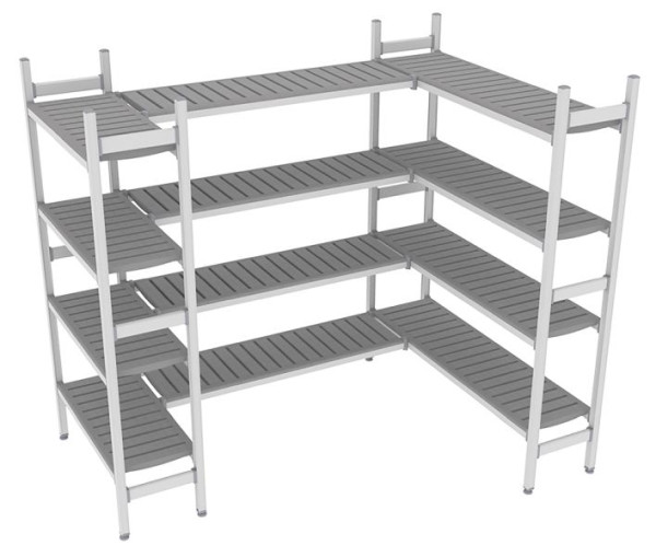 NordCap Regalsystem Z 230-170 / 234-174, 850 / 1300 / 1375 x 375 x 1850 mm, 528901052