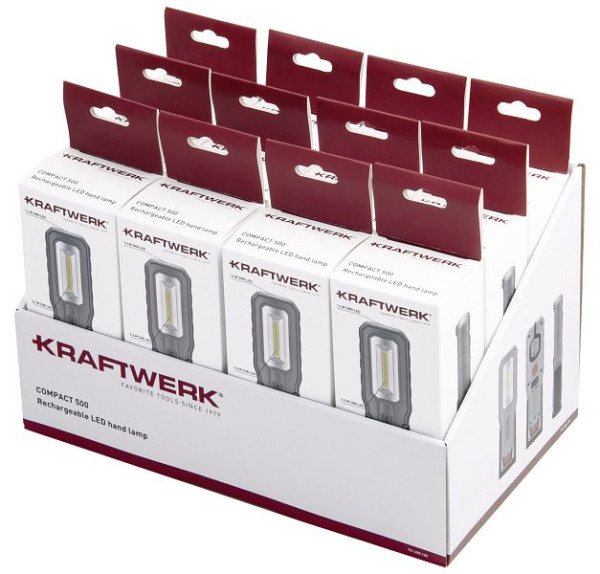 Kraftwerk Display mit COMPACT 500, wiederaufladbar, 12 Stück, 701.000.100
