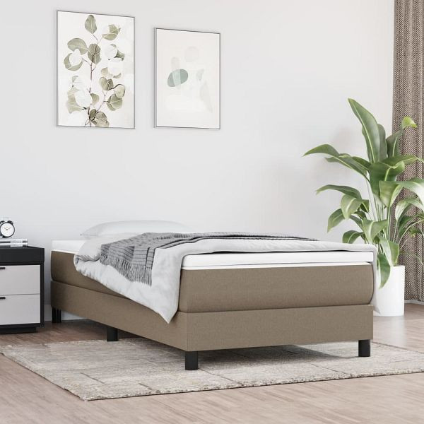 vidaXL Bettgestell Taupe 80x200 cm Stoff, 3120472, 8720287231332