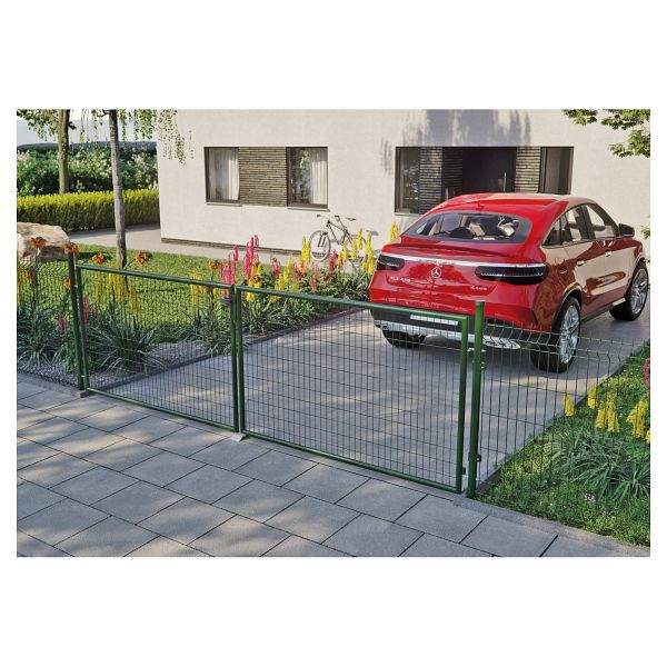 T&J STRONG Endlosverbinder für Gitterzäune, ANTHRAZIT, Ø 34 mm, 2-fach, 44486