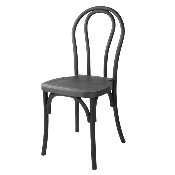 Bolero Soho Bentwood Style Harzstühle Schwarz (4 Stück), HW286, 5050984774096