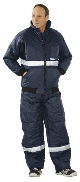 Planam Kühl-/Gefrierhaus Kühlhaus Blouson, marine, Innenfutter rot, Größe L, 5120052