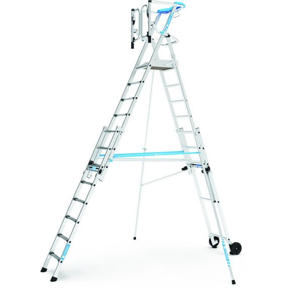 ZARGES ZAP Masterflex Plus S - Teleskop-Plattformleiter 12 Stufen, Stufentiefe: 60 mm, 41159