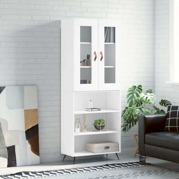vidaXL Highboard Weiß 69,5x34x180 cm Holzwerkstoff, 3198697