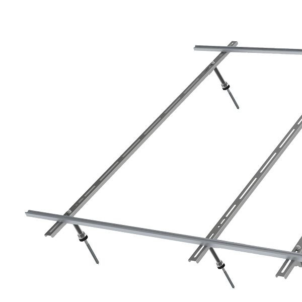 Solarbayer Aufdachmontageset für PlusAL2.86V Stock für 1 Kollektor, 420202200
