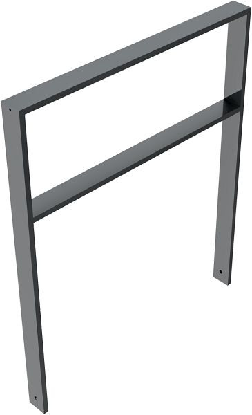 Schake Anlehnbügel aus Vierkantrohr 80x20mm, Breite: 1000, 459_100B