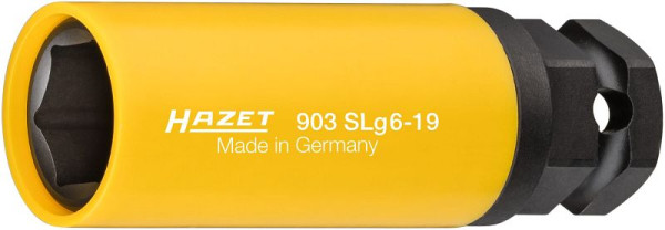 Hazet Schlag-, Maschinenschrauber Steckschlüsseleinsatz, Sechskant, Vierkant hohl 12,5 mm, Außen-Sechskant 24 mm, 19 mm, 903SLG6-19
