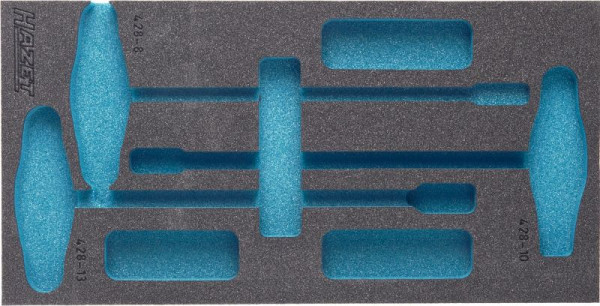 Hazet 2-Komponenten Weichschaum-Einlage, für 163-122/3, Abmessungen / Länge: 342 mm x 172 mm, 163-122L