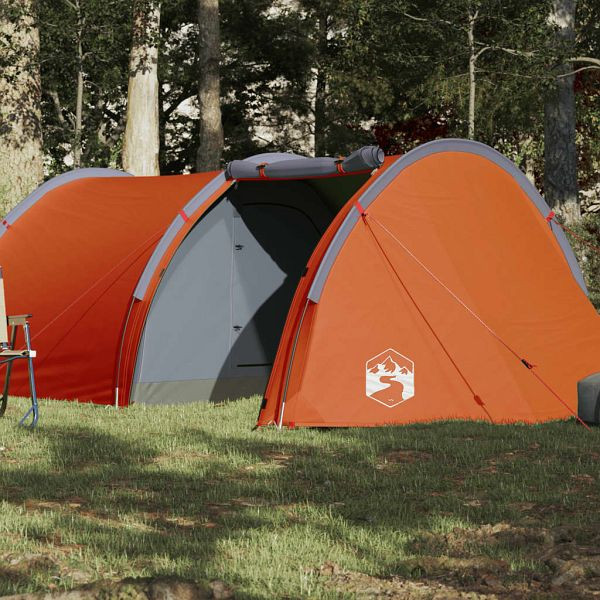 vidaXL Tunnelzelt 4 Personen Orange Wasserdicht, 94396, 8721012208643