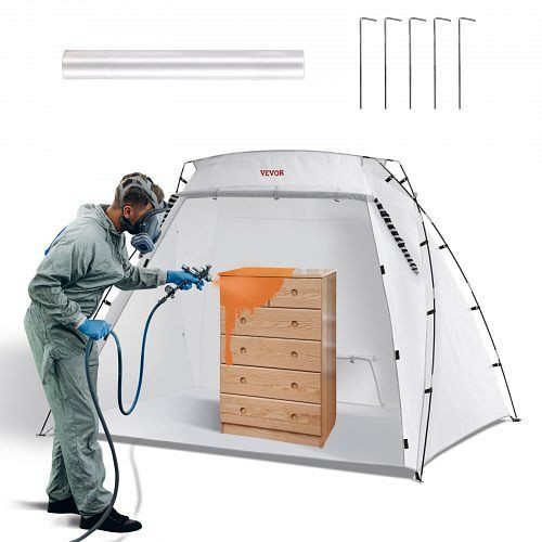 VEVOR Farbkabine Sprühmalerei 228x158x158cm Sprühfarbe Schutzzelt Lackierzelt, BXSPQ906262INUCO9V0
