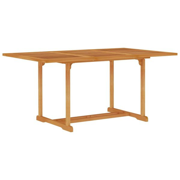 vidaXL Gartentisch 150x90x75 cm Teak Massivholz, 315103