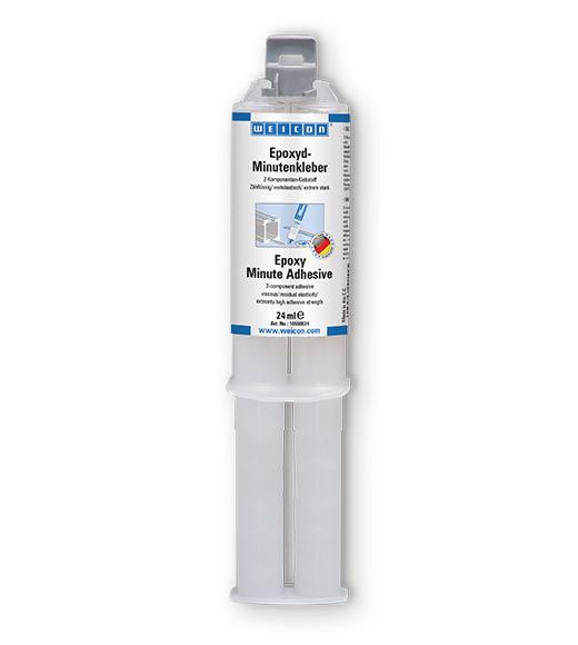 WEICON Epoxyd-Minutenkleber, 24 ml, Zwillingsspritze, 12 Stück, 10550024