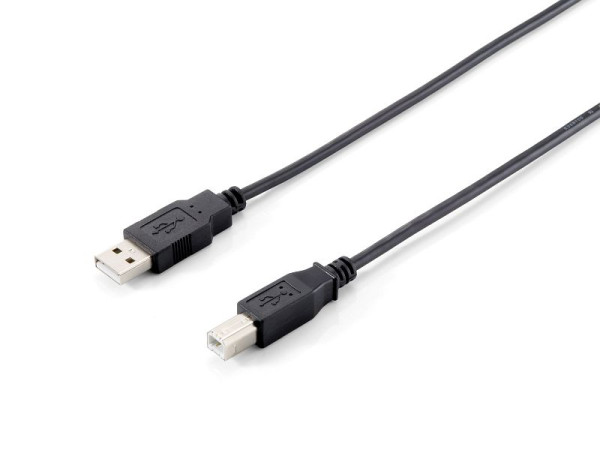 Equip USB 2.0 Cable Type A Male to Type B Male 1.8m, 128860