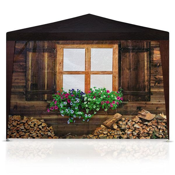 DEUBA Festzelt Almhütte 3x6m, 6 Seitenwände, 101752, 4250525312539
