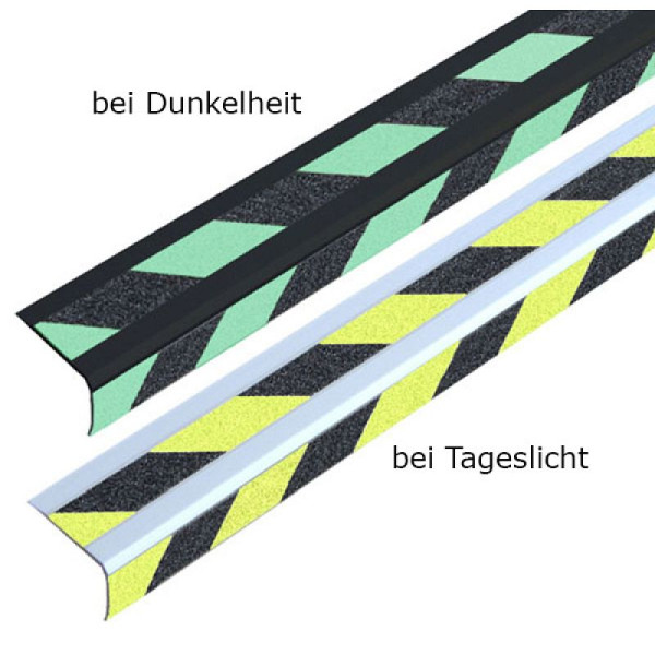Stein HGS Antirutsch-Treppenkantenprofil -Universal Double-, selbstklebend / schwarz-gelb, dm3039