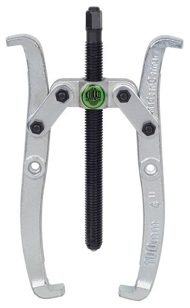 KUKKO 2-armiger Abzieher mit umkehrbaren Abzughaken, Spannweite außen: 100 mm, 208-0
