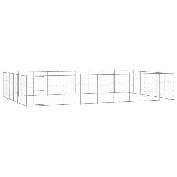 vidaXL Outdoor-Hundezwinger Verzinkter Stahl 65,34 m², 3082331