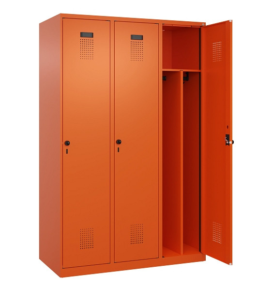 C+P Spind Evolo PLUS, 3 Abteile, 1850x1200x500mm, 2004/2004, Verschluss Drehriegel, 049000-32F S10023