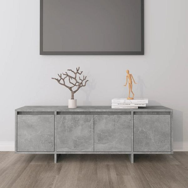 vidaXL TV-Schrank Betongrau 120x30x40,5 cm Holzwerkstoff, 809579
