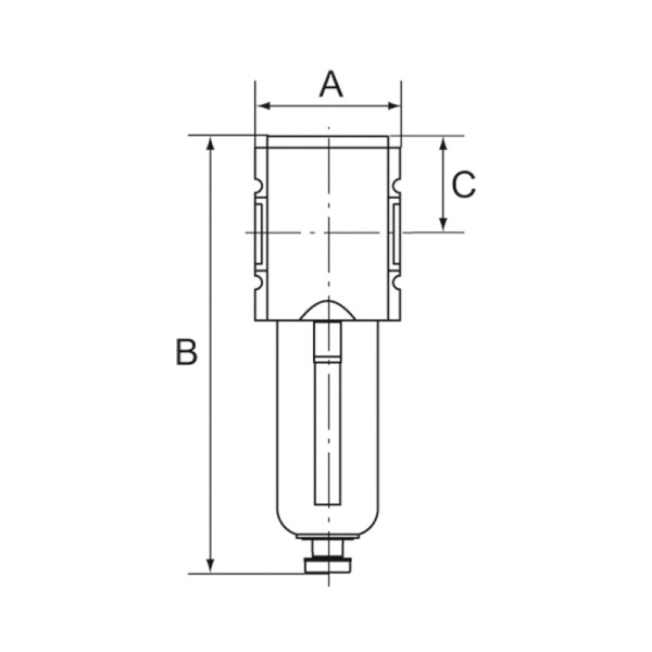 Riegler Mikrofilter »FUTURA«, Metallbehälter, Sichtrohr, BG 2, G 3/8, HA, 139510