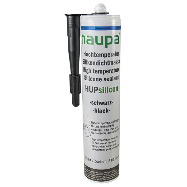 Haupa Hochtemperatursilikon schwarz "HUPsilico, VE: 12 Stück, 170250