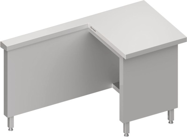 Stalgast Edelstahl Kassenstation "Free Flow" Arbeitsbereich rechts 1400x750x880 mm, Granitabdeckung "Standard G1", FF14234