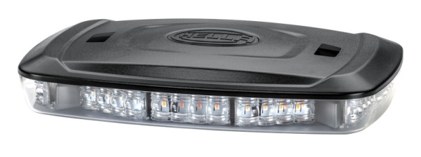 HELLA LED-Warnleuchte, Micro Lightbar, 12/24V, gelb, Schraubanschluss, Kabel: 500mm, Anbau, 2RL 014 566-001