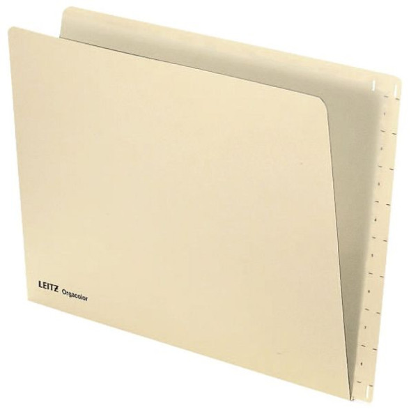 LEITZ 2432 Einstellmappe Orgacolor®, Kraftkarton, chamois, 2432-00-11